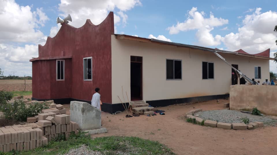 The completed mosque